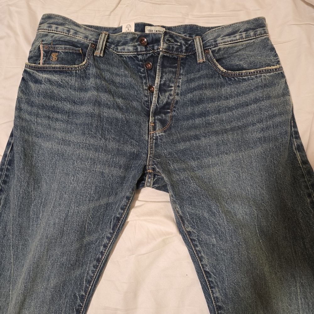 Slim Fit Selvedge Worn Wash Jean